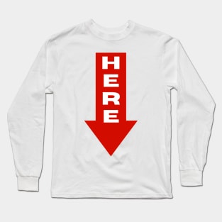 Towing arrow Long Sleeve T-Shirt